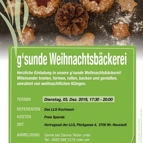 Bild zum Weblog g'sunde Weihnachtsb&auml;ckerei